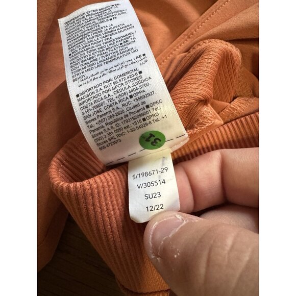 ATHLETA Brooklyn Ankle Pant in Sunset Glow Orange Style 198671 Women Size 4 READ - Picture 13 of 15